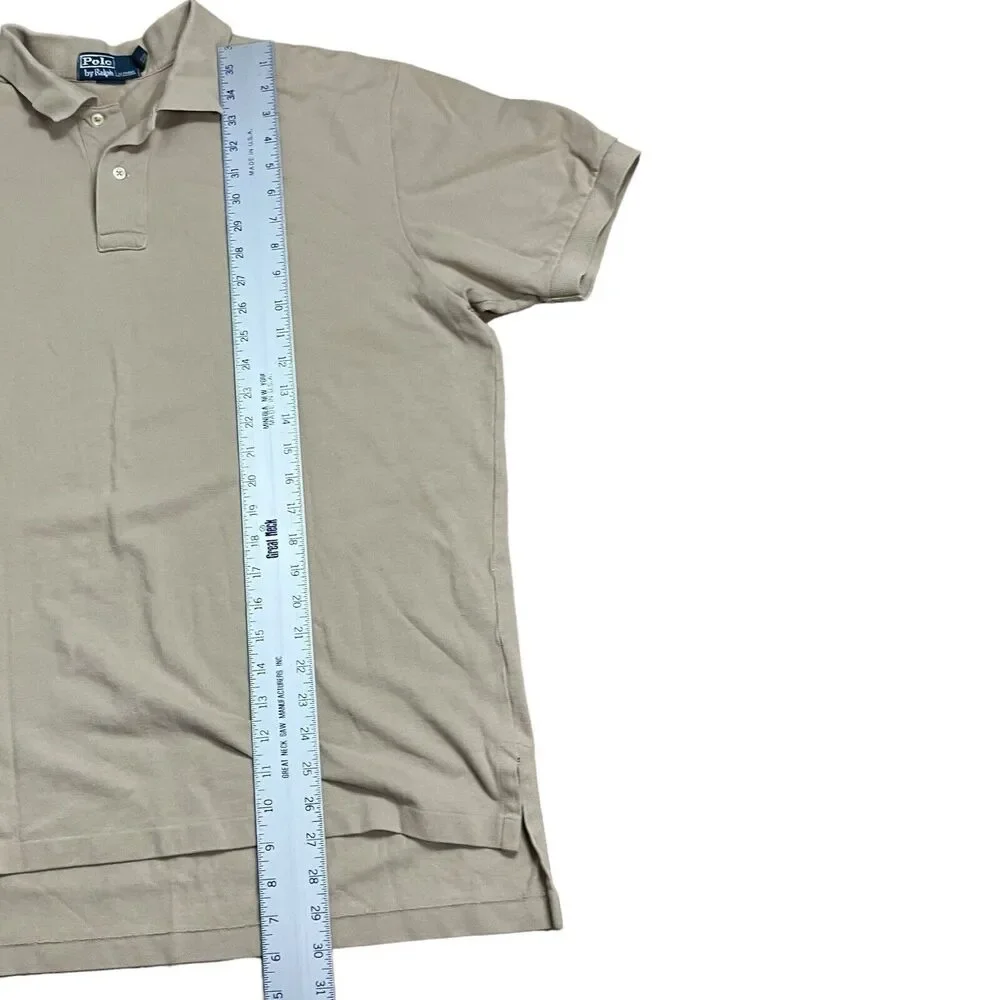 Polo Ralph Lauren Shirt XL Nude Polo Green Pony Khaki Classic‎ Everyday